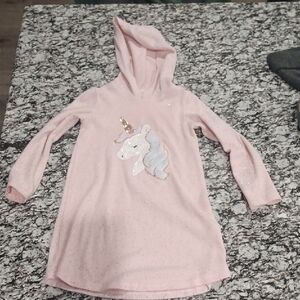 btween Sparkly Pink Hoodie Dress